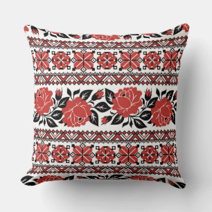 Moderne Rote Rosen Kissen