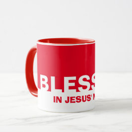 Moderne Rote Samen in Jesu Name Christliche Tasse