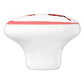 Moderne Rote Schmetterlingsknöpfe Hübsche Mädchenk Keramikknauf (Seitenansicht)