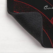 Moderne, rote/schwarze Kronen Thunder_Cove Mousepad (Ecke)