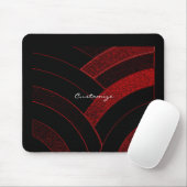 Moderne, rote/schwarze Kronen Thunder_Cove Mousepad (Mit Mouse)