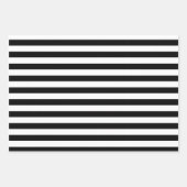 Moderne rote, schwarze, weiße Kreise und Streifen Geschenkpapier Set (Vorderseite 3)