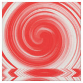Moderne Rote Swirt Abstrakte Kunst Stoff (Nahaufnahme)