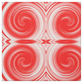 Moderne Rote Swirt Abstrakte Kunst Stoff (Muster)