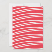 Moderne rote Typografie 40. Geburtstag Party (Rückseite)