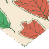 Moderne rote und grüne Eichenmuster Tischdecke (Schrägansicht)