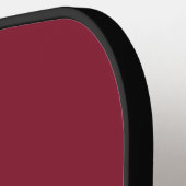 Moderne rote und schwarze Monogrammanfangsbuchstab Pickleball Schläger (Linke Seite)