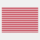 Moderne, rote und weiße Weihnachtsbäume gemischt Geschenkpapier Set (Vorderseite 3)