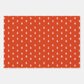 Moderne, rote und weiße Weihnachtsbaumen & Weihnac Geschenkpapier Set (Vorderseite 3)