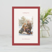 Moderne rote Valentinstag-Liebesfamilienfoto