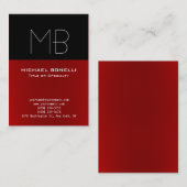 Moderne, rote Visitenkarte (Vorne/Hinten)