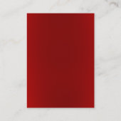 Moderne, rote Visitenkarte (Rückseite)