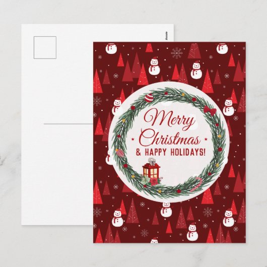 Moderne rote Weihnachten (Vorne/Hinten)