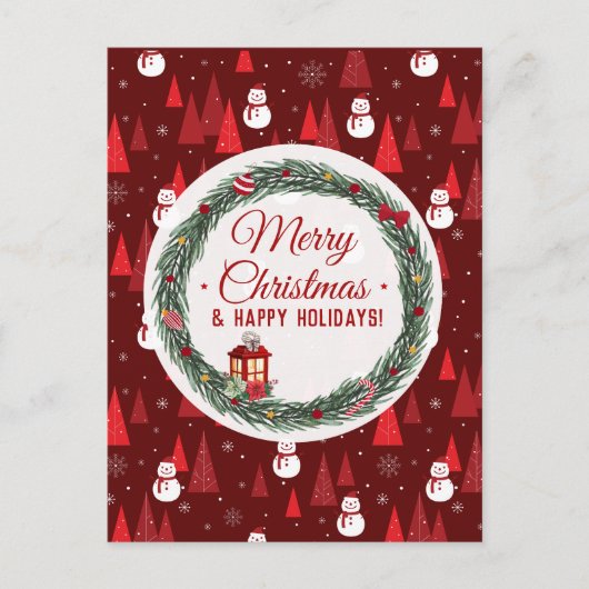 Moderne rote Weihnachten (Vorderseite)