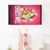 Moderne rote Weihnachtsgrafik Banner (Insitu)