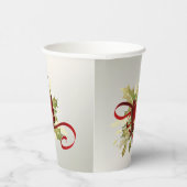 Moderne rote Weihnachtszeitschriften Pappbecher (Rechts)