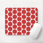 MODERNE ROTE, WEISSE POLKA-DOPPEN MOUSEPAD (Mit Mouse)