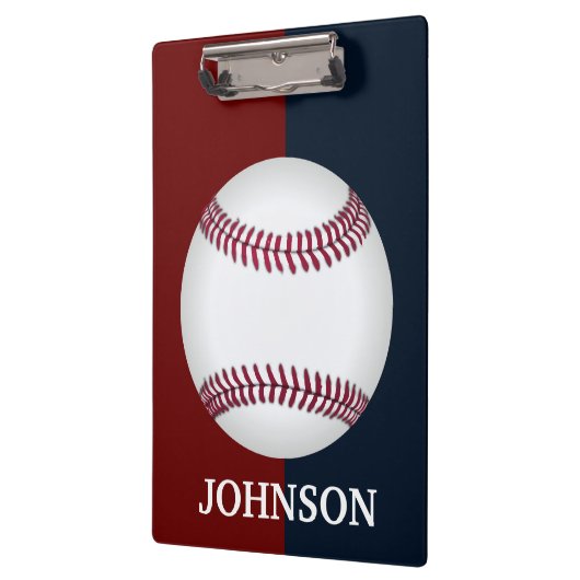 Moderne rote, weiße und blaue Baseball Klemmbrett (Links)