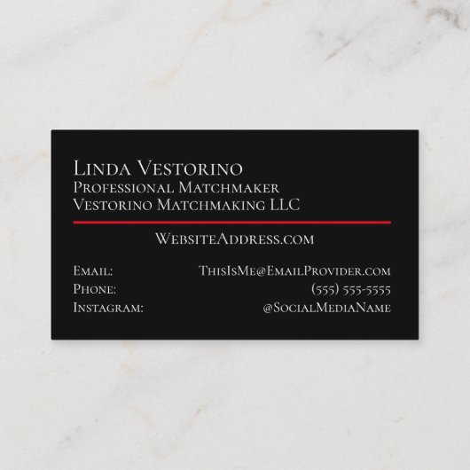 Moderne, roter Stilvorlage für Herz und Nieren Visitenkarte (Rückseite)