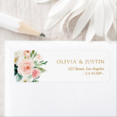 Moderne rötlich-rosa Aquarelladresse (Insitu)