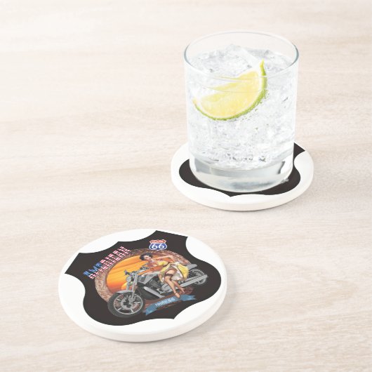 Moderne Route 66 Untersetzer (Seite)