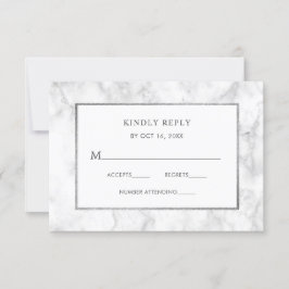 Moderne RSVP-Abschlusskarte für die Hochzeit von w RSVP Karte