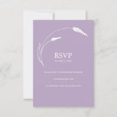 Moderne RSVP Card Hochzeitswebsite (Vorderseite)