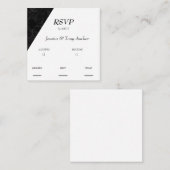 MODERNE RSVP-KARTE BEGLEITKARTE (Vorne/Hinten)