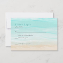 Moderne RSVP-Karte für Abstrakte Hochzeiten am Str RSVP Karte
