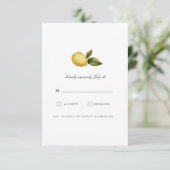 Moderne RSVP-Karte für das Mittelmeer RSVP Karte (Stehend Vorderseite)