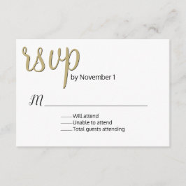 Moderne RSVP-Karte für Hochzeiten RSVP Karte