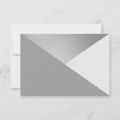 Moderne RSVP-Karte für Minimalistische Geometrie Einladung (Rückseite)