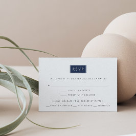 Moderne RSVP-Karte mit benutzerdefinierter Farbe m Einladung