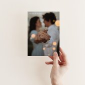 Moderne RSVP-Karte mit QR-Code und eigenem Foto Einladung