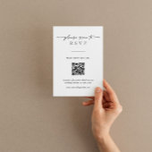 Moderne RSVP-Karte mit QR-Code und eigenem Foto Einladung