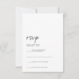 Moderne RSVP-Karte RSVP Karte