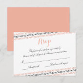 Moderne RSVP-Karte RSVP Karte (Vorne/Hinten)