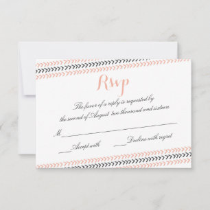 Moderne RSVP-Karte RSVP Karte