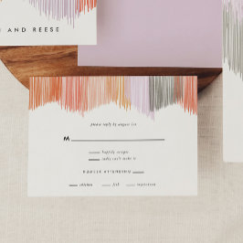 Moderne RSVP-Karten für Hochzeiten Ankündigungspostkarte