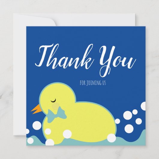 Moderne Rubber Ducks Blue Baby Duck Danke (Vorderseite)