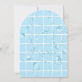 Moderne Rubber Ducky Bubbles Baby Dusche Einladung (Rückseite)