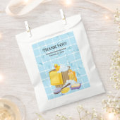 Moderne Rubber Ducky Bubbles Baby Dusche Geschenktütchen (Ausgeschnitten)
