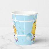 Moderne Rubber Ducky Bubbles Baby Dusche Pappbecher (Rechts)