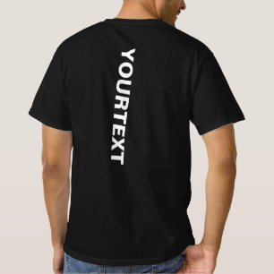 Moderne Rückendruckvorlage Herren große Textschrif T-Shirt