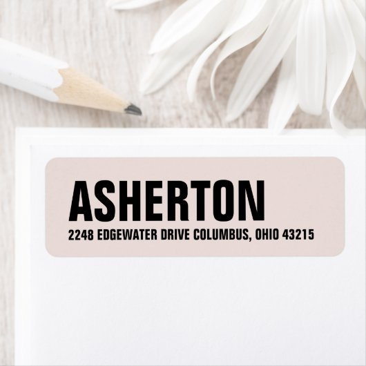 Moderne Rücksendeadresse (Insitu)