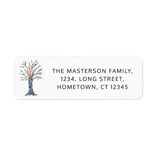 Moderne Rücksendeadresse (Vorne)