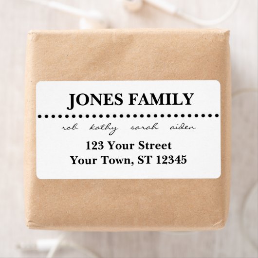 Moderne Rücksendeadresse (Insitu)