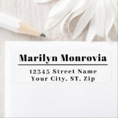 Moderne Rücksendeadresse (Insitu)