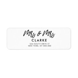 Moderne Rücksendeadresse