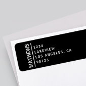 Moderne Rücksendeadresse